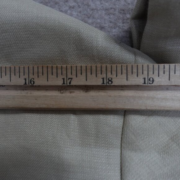 Faconnable Sport Coat 40R Beige Solid 100% Linen 3 Button Half Lined - Picture 12 of 12